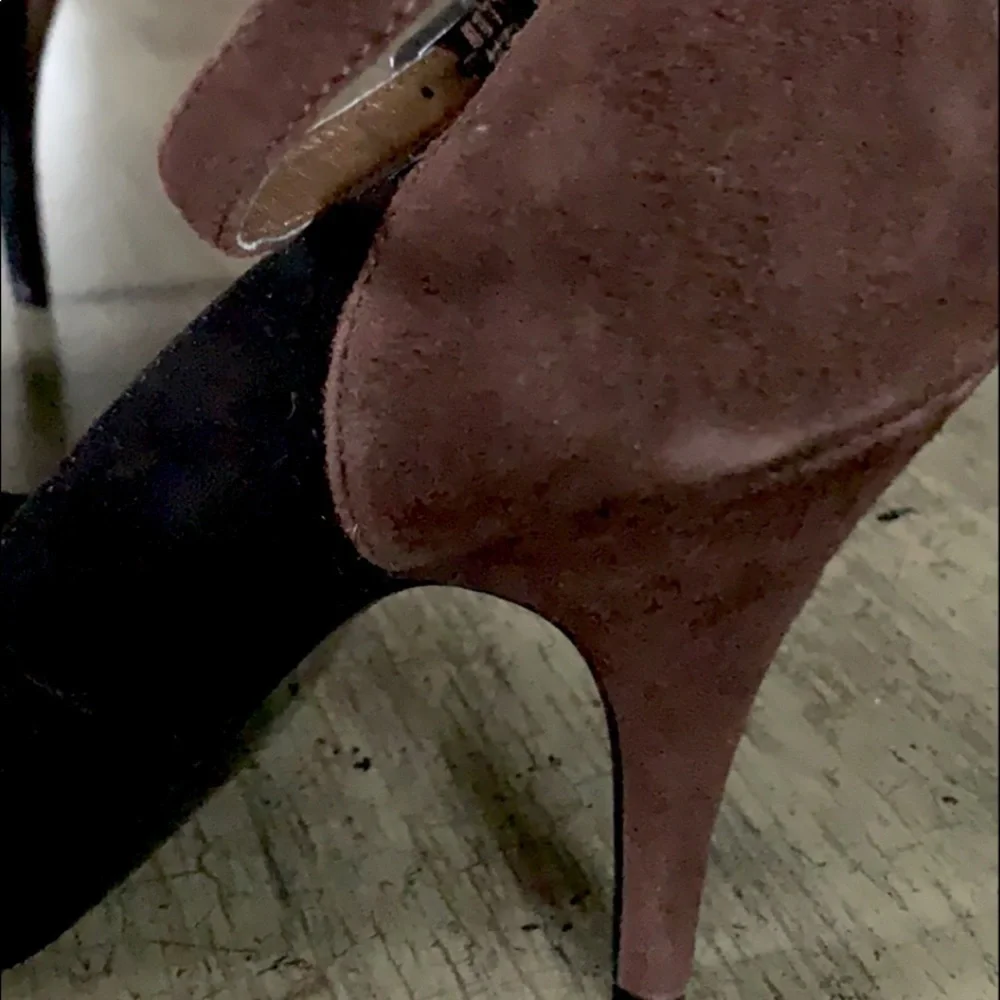 KELLY & katie Cooper Suede Ankle Strap Heels